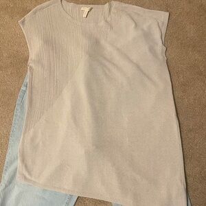 Eileen Fisher Cream Muscle Tee